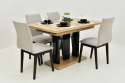 Rozkładany stół Appia 80x130 do 210 cm oraz 4 krzesła Luna 1