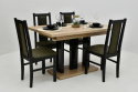 Rozkładany stół Appia 80x130 do 210 cm oraz 6 krzeseł Bos 14