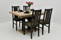 Rozkładany stół Appia 80x130 do 210 cm oraz 6 krzeseł Bos 14