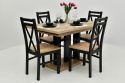 Rozkładany stół Appia 80x130 do 210 cm oraz 6 krzeseł K-22A