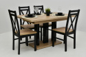 Rozkładany stół Appia 80x130 do 210 cm oraz 6 krzeseł K-22A