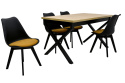 Stół Ikon 1 80/140 rozkładany do 180 oraz 4 krzesła K-87p