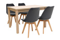 Stół Max 5 80/120 rozkładany do 150 oraz 4 krzesła K-88w