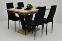 Komplet, stół Lara oraz krzesła K91W (ilość krzeseł do wyboru)