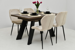 Stół Como 80x130 rozkładany do 210cm + krzesła K1 FX