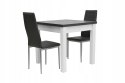 Stół S-18 90x90 rozkładany do 170 + 2 krzesła K-90 (wybierz wymiar, ilość krzeseł i kolor stołu)