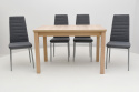 Prostokątny stół Max 5 80/120-150 oraz krzesła K-93ms