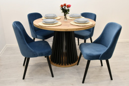 Przepiękny i funkcjonalny, okrągły stół Lamel A oraz krzesła K-78, wybór kolorystyki, wymiaru