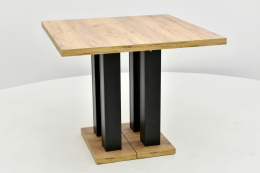 Kwadratowy, rozkładany stół do salonu Igor lam 80x80 do 200