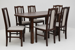 Kolorystyka do wyboru stół Wenus 1 80/160-200 oraz 6 krzeseł Bos 7