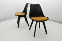 Nowoczesny, okrągły stół Lamel A z krzesłami K-87p, wybierz kolorystykę i ilość krzeseł