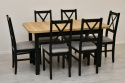 Rozkładany stół DW 2 XL 80/140-220 oraz krzesła DN-10, wybór kolorystyki