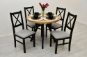 Okrągły stół Jaga (dostępny w różnych wymiarach) oraz krzesła Nilo 10 / duży wybór kolorów