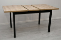 Prostokątny stół Alba 1 80/120-150 oraz krzesła Hugo 3