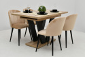 Stół Lara 80x130 rozkładany do 210cm + krzesła S-100