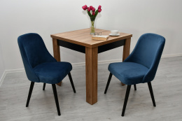 Kwadratowy stół S-44 z wygodnymi krzesłami K-78, wybór kolorystyki w cenie