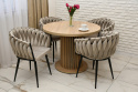 Stół do salonu, rozkładany stół Lamel P różne wymiary z krzesłami Latina