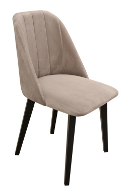 Krzesło z przeszyciami w oparciu, welurowe krzesło Monti 3 PP