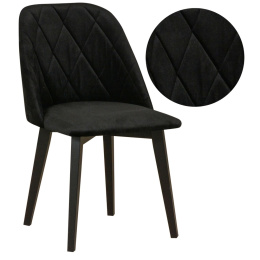 Krzesło z przeszyciami w romby, krzesło Monti 3 PR, solidne krzesła