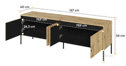 Szafka rtv dab artisan, stolik pod telewizor Trend 05