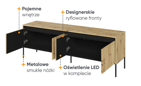 Szafka rtv dab artisan, stolik pod telewizor Trend 05