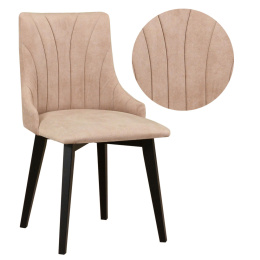 Tapcierowane krzesło muszelka, krzesło Monti 5 PP