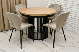 Komplet mebli, okrągły stół Pino oraz krzesła K1 FX, odmień swoje wnętrze !!