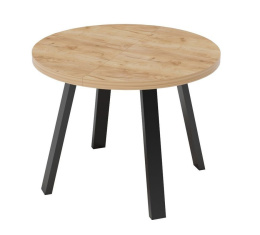 Okrągły stół z grubym blatem, stół S-3L fi 100 cm rozkładany do 200 cm