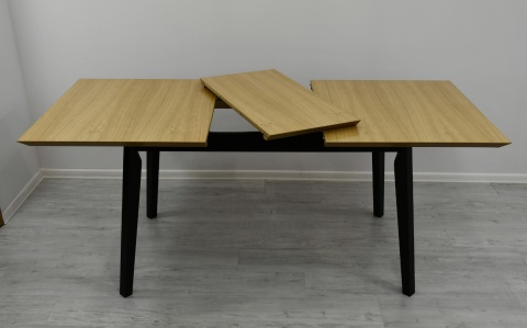 Skandynawsko loftowy komplet stół Oslo X 80/140-180 oraz krzesła obrotowe EL-lu Skandynawsko loftowy komplet stół Oslo X 80/140-180 oraz krzesła obrotowe EL-lu