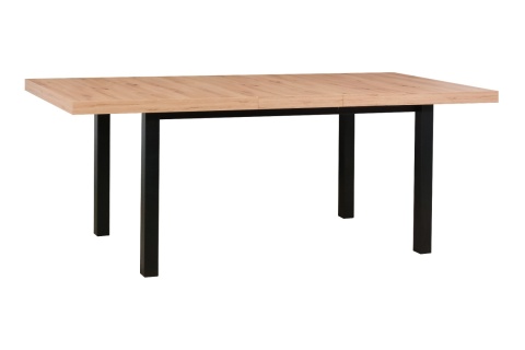 Loftowy stół z grubym blatem Modena 5 92x160 rozkładany do 200