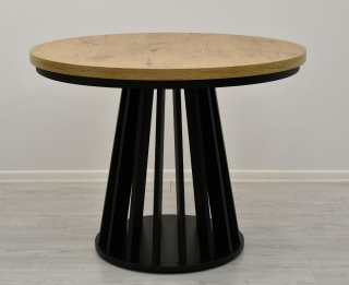 Okrągły, rozkładany stół Lamel Fit z maskownicą