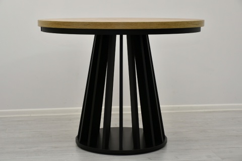 Okrągły, rozkładany stół Lamel Fit z maskownicą