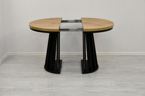 Okrągły, rozkładany stół Lamel Fit z maskownicą