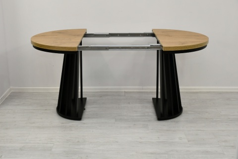 Okrągły, rozkładany stół Lamel Fit z maskownicą