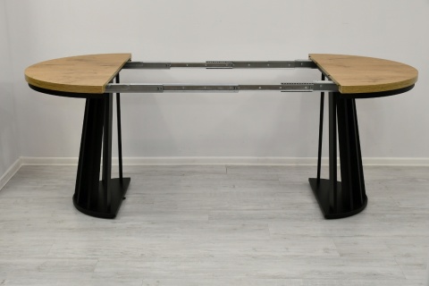 Okrągły, rozkładany stół Lamel Fit z maskownicą