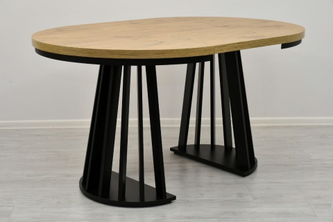 Okrągły, rozkładany stół Lamel Fit z maskownicą