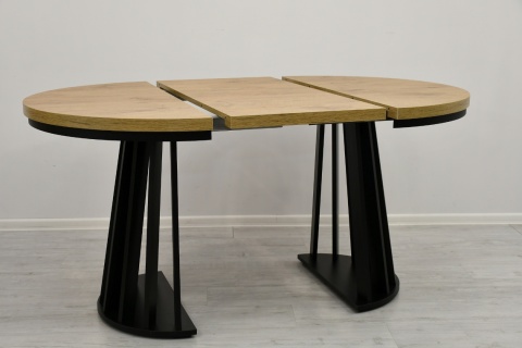 Okrągły, rozkładany stół Lamel Fit z maskownicą