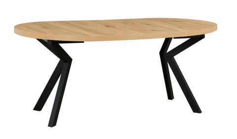 Loftowy, okrągły stół Ikon 8 fi 100 do 180 cm