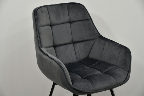 Rozkładany stół okrągły Lamel Fit + obrotowe krzesła welurowe EL-LU