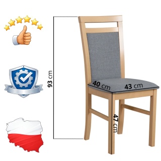 Drewniane krzesło Milano 5