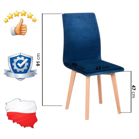 Krzesło tapicerowane Luna 2