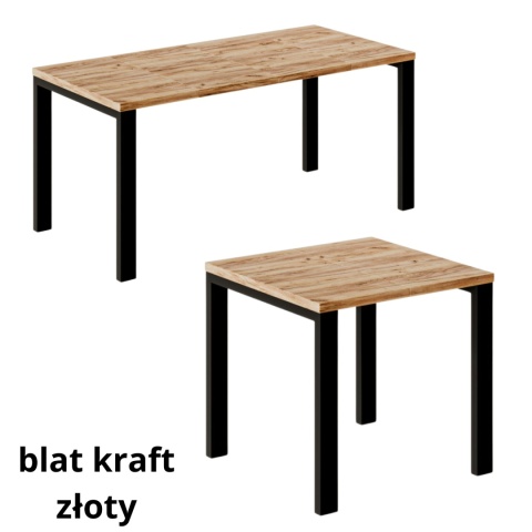 Kwadratowy stół Garant, wybierz wymiar i kolor blatu