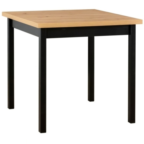 Mały stół kwadratowy Max 9 80x80, drewniane nogi