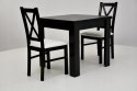 Kwadratowy stół do salonu S-44 oraz krzesła K-22 (wybierz wymiar, kolorystykę i liczbę krzeseł)