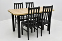 Stół Wenus 2 80/140 rozkładany do 180 oraz 4 krzesła Bos 10 drewniane siedzisko / wybór ilości krzeseł